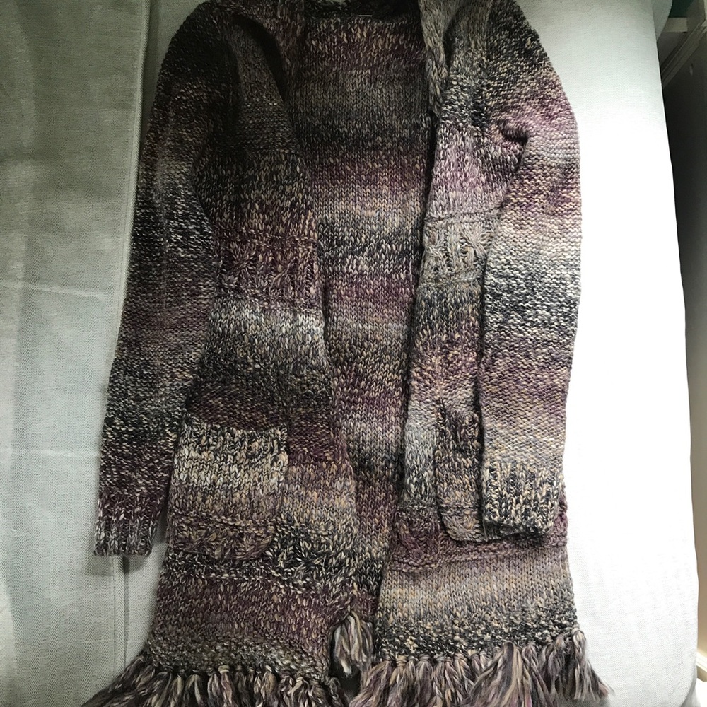NWOT Lucky Brand fringed cardigan